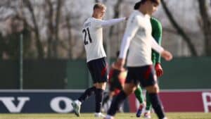 L’esultanza di Jens Odgaard in Bologna-Lentigione