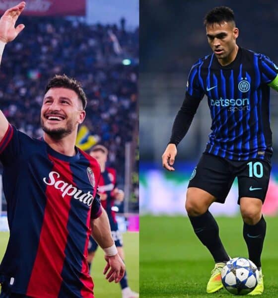 Riccardo Orsolini e Lautaro Martinez