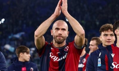 Lorenzo De Silvestri dopo Lazio-Bologna (1-1) (© Bologna FC 1909)