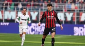 Davide Bartesaghi in Milan-Sassuolo (© AC Milan)