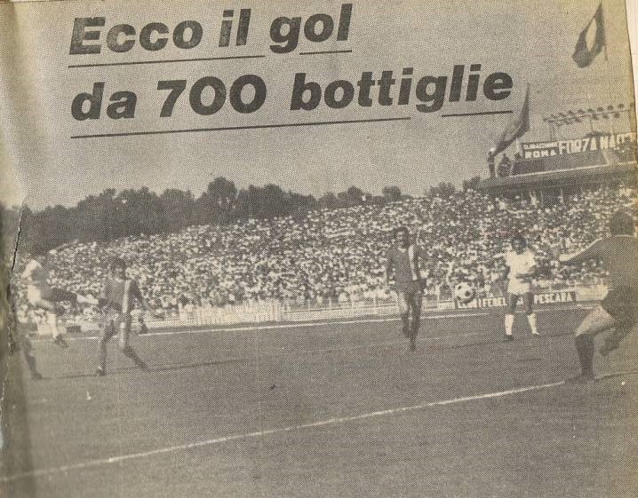 Rete Pin in Pescara-Napoli 1977-78 (foto archivio Morgera)