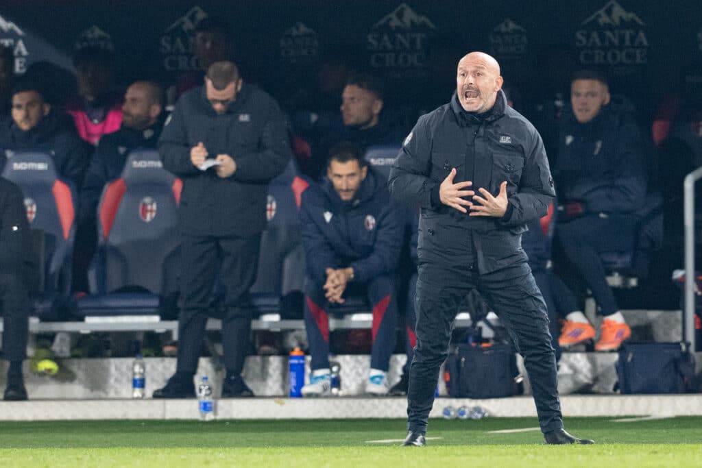 Vincenzo Italiano durante Bologna-Juventus (0-1)