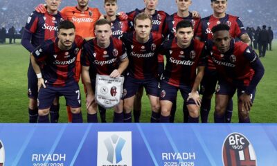 La formazione titolare del Bologna nella finale contro il Napoli (© Bologna FC 1909)