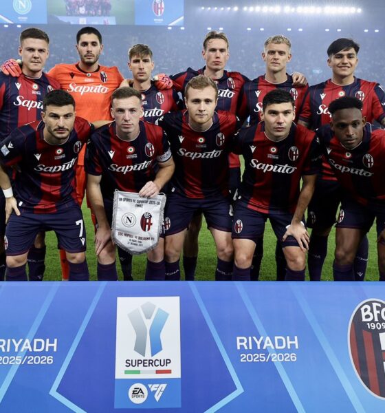 La formazione titolare del Bologna nella finale contro il Napoli (© Bologna FC 1909)