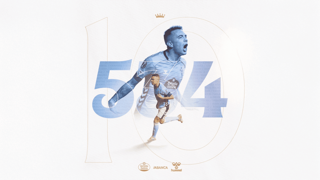 Iago Aspas raggiunge il record di presenze con la maglia del Celta Vigo (© rccelta.es)