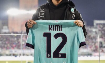 Kimi Antonelli al Dall'Ara per Bologna-Juventus (© Bologna FC 1909)