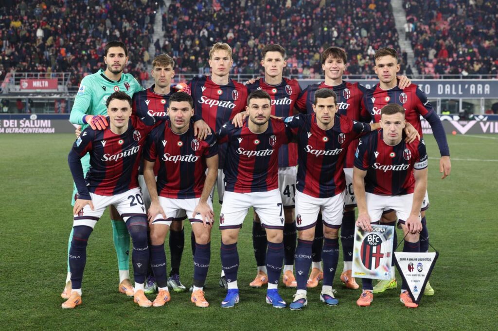 La formazione iniziale in Bologna-Atalanta 0-2 (©Bologna FC 1909)