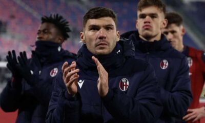 Nicolò Cambiaghi sotto la curva dopo Atalanta-Bologna nonostante il momento no del Bologna