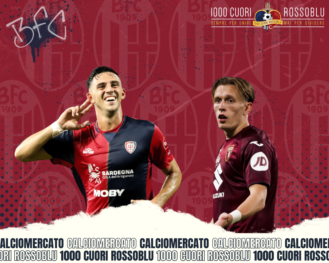 Gabriele Zappa e Marcus Holmgren Pedersen monitorati dal Bologna in questa sessione di calciomercato (© 1000 Cuori Rossoblù)