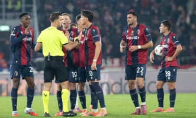Espulsione Lykogiannis contro il Brann - Europa League (@Damiano Forentini)