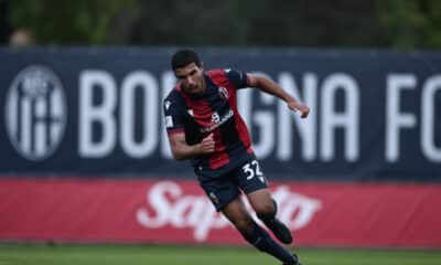 Naim Byar con la maglia del Bologna
