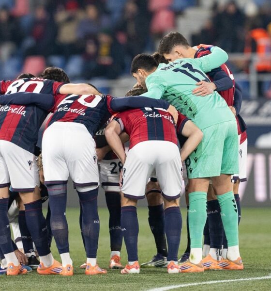 La formazione rossoblù prima di Bologna-Atalanta 0-2 2025-26 (Damiano Fiorentini) valore rosa