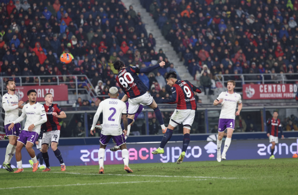 Il gol di Fabbian in Bologna Fiorentina (© Bologna FC 1909)