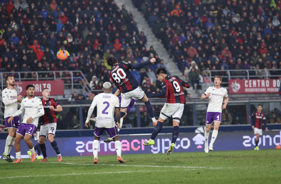 Il gol di Fabbian in Bologna Fiorentina (© Bologna FC 1909)