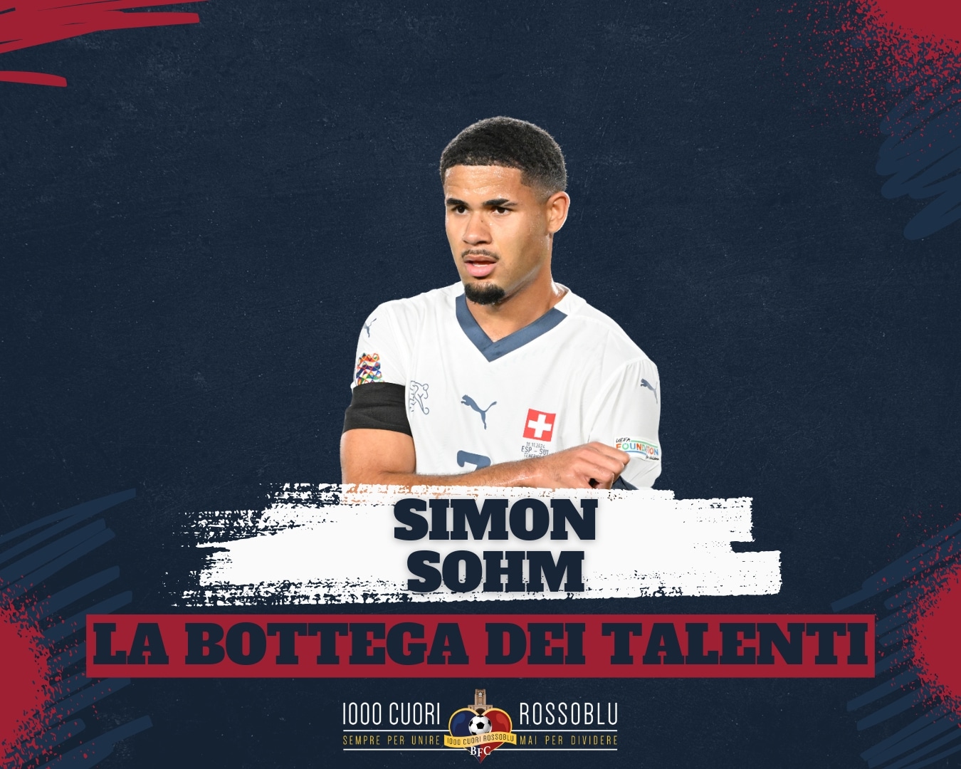 Simon Sohm, centrocampista del Bologna