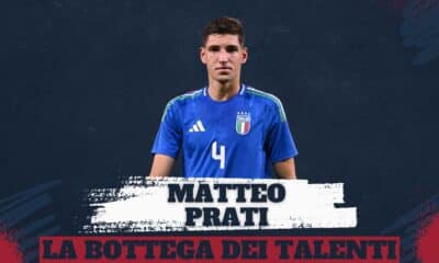 Matteo Prati con la maglia della Nazionale