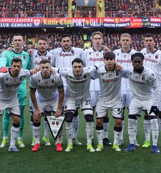 Foto Squadra che ha dato una sensazione di peggioramento in Genoa-Bfc (@Bologna Fc 1909)