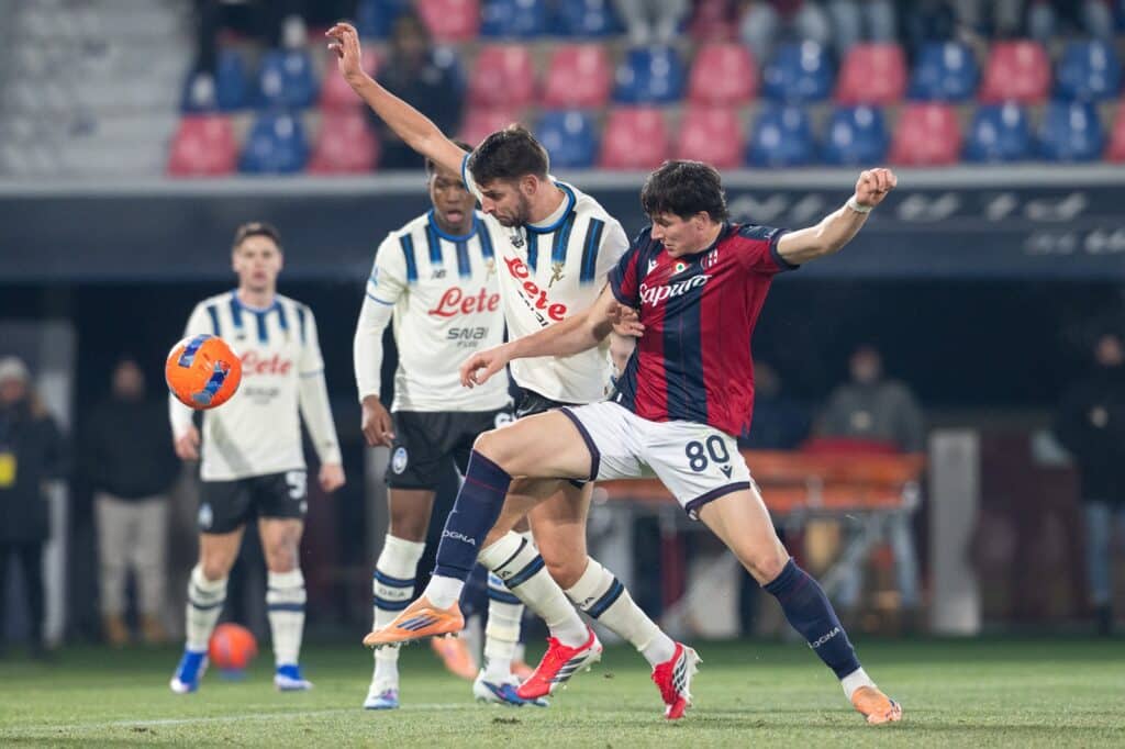 Giovanni Fabbian durante Bologna-Atalanta (0-2)