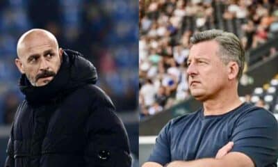 Vincenzo Italiano (© Bologna FC 1909) e Kosta Runjaic (© Udinese)