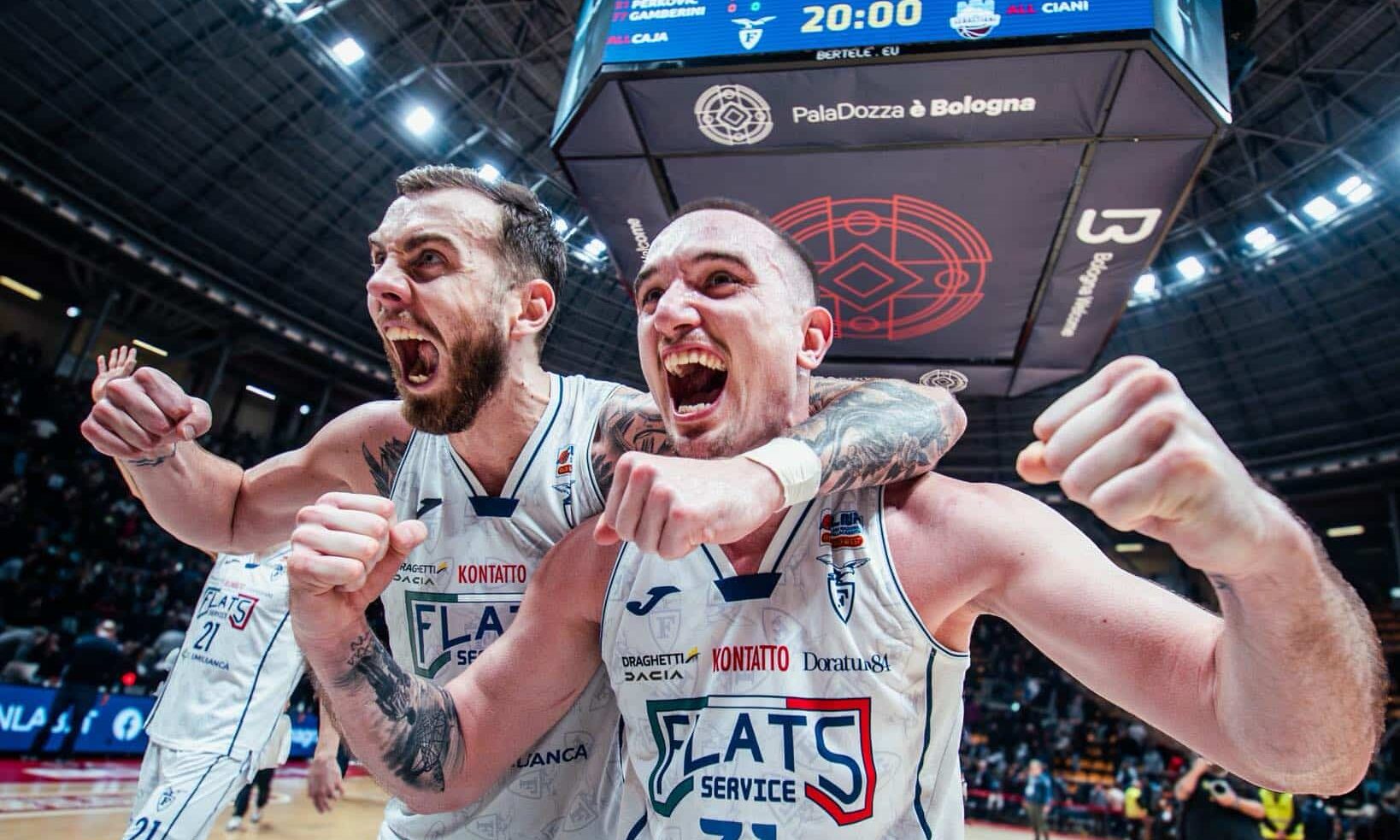 Paulius Sorokas e Toni Perkovic crediti Fortitudo Pallacanestro