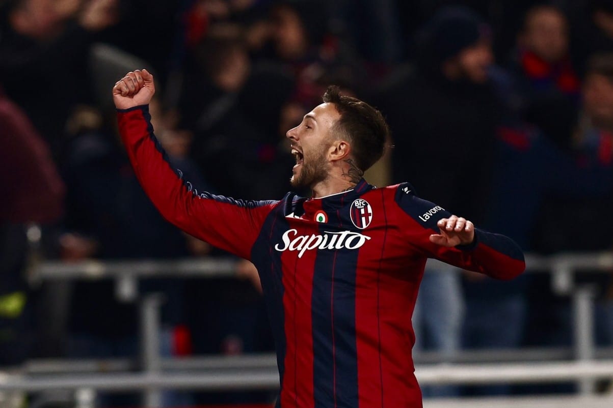 Federico Bernardeschi dopo il rigore segnato in Bologna-Udinese (© Bologna Fc 1909)