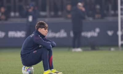 Dominguez prima di Bologna-Milan 0 a 3 (@Damiano Fiorentini)