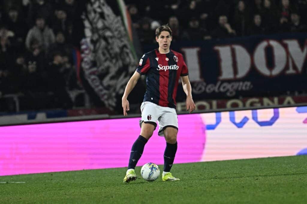 Eivind Helland durante Bologna-Lazio (© Bologna FC 1909)