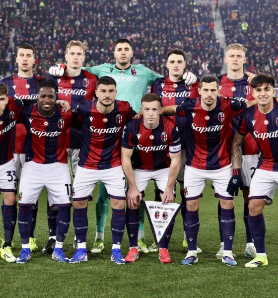 La formazione titolare rossoblu di Bologna-Milan