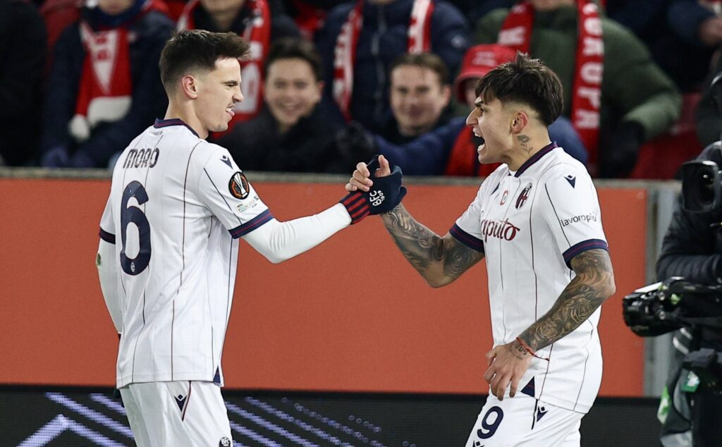 Nikola Moro e Santiago Castro (© Bologna FC 1909)