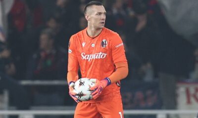 Lukasz Skorupski in Bologna-Brann (© Bologna FC 1909)