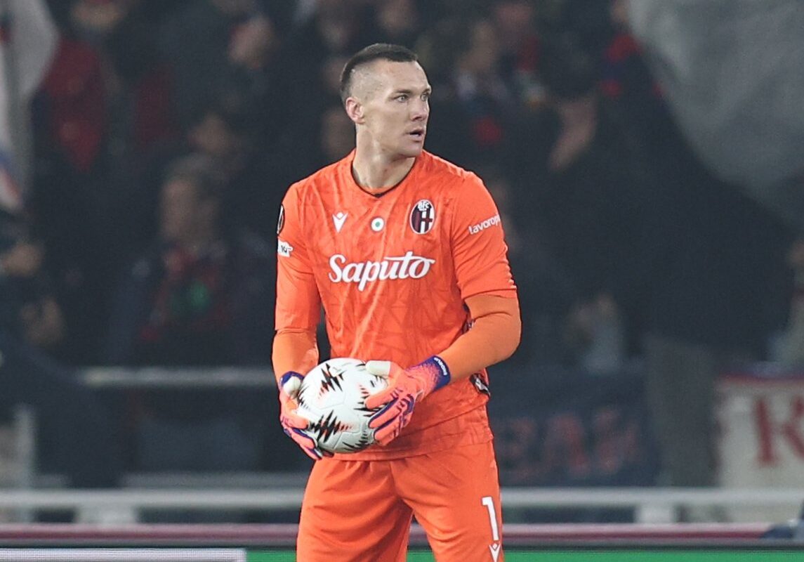 Lukasz Skorupski in Bologna-Brann (© Bologna FC 1909)