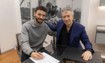 João Mario con Claudio Fenucci (© Bologna FC 1909)