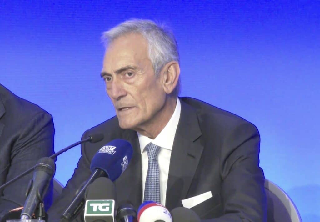 Gabriele Gravina, presidente FIGC, pensa a una riforma degli arbitri