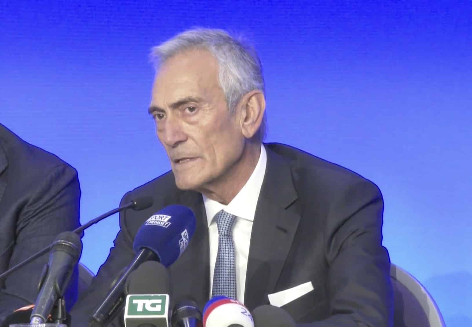 Gabriele Gravina, presidente FIGC, pensa a una riforma degli arbitri