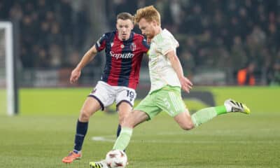 Lewis Ferguson in Bologna-Celtic 2-2 (©Damiano Fiorentini)