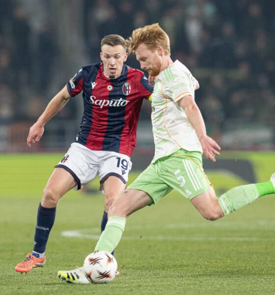 Lewis Ferguson in Bologna-Celtic 2-2 (©Damiano Fiorentini)