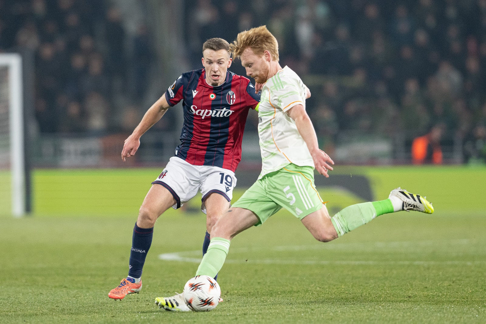 Lewis Ferguson in Bologna-Celtic 2-2 (©Damiano Fiorentini)