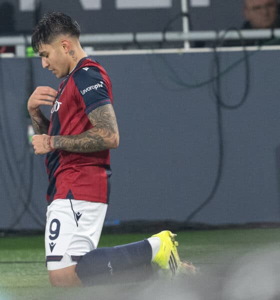 Santiago Castro esulta per la rete dell'1-0 crediti Damiano Fiorentini