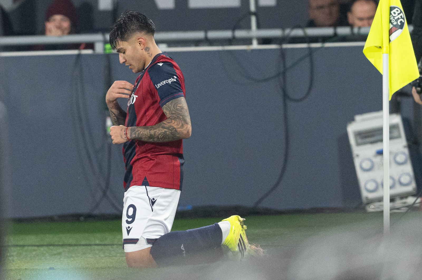 Santiago Castro esulta per la rete dell'1-0 crediti Damiano Fiorentini