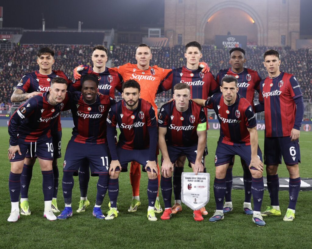 L'undici iniziale di Bologna-Brann (© Bologna FC 1909)