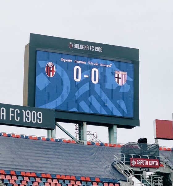 Il tabellone pronto per Bologna-Parma (© Bologna FC 1909)