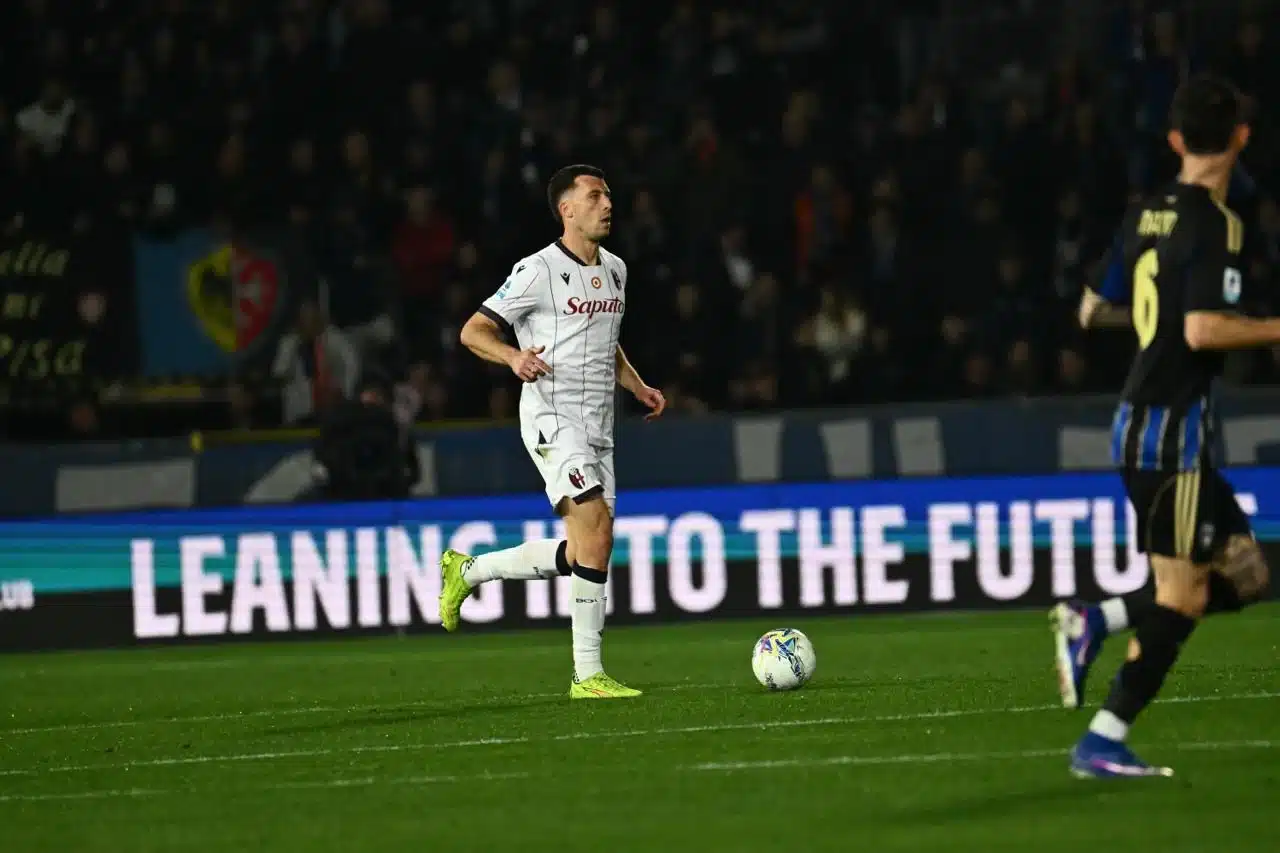 Nicolò Casale durante Pisa-Bologna