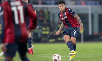 Santiago Castro, gol in Brann-Bologna 0-1 (© Damiano Fiorentini)