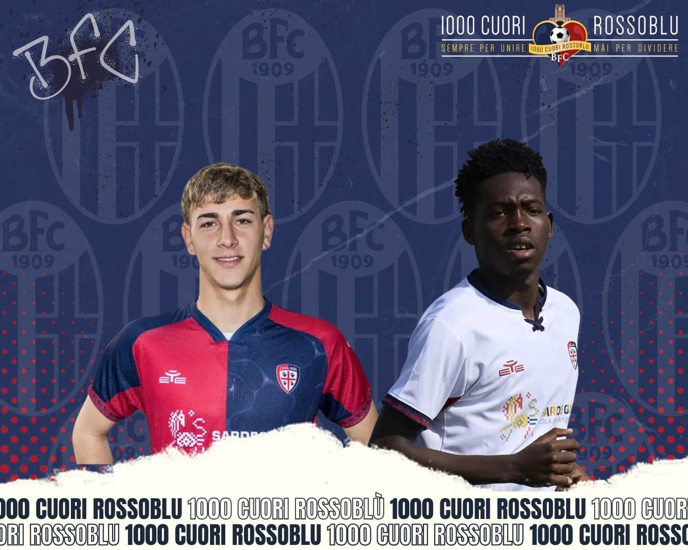 Juan Rodriguez e Joseph Liteta, Calciomercato Bologna (© 1000 Cuori Rossoblù)