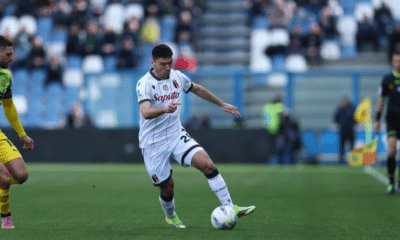 Cambiaghi in Sassuolo-Bologna (© Bologna FC 1909)