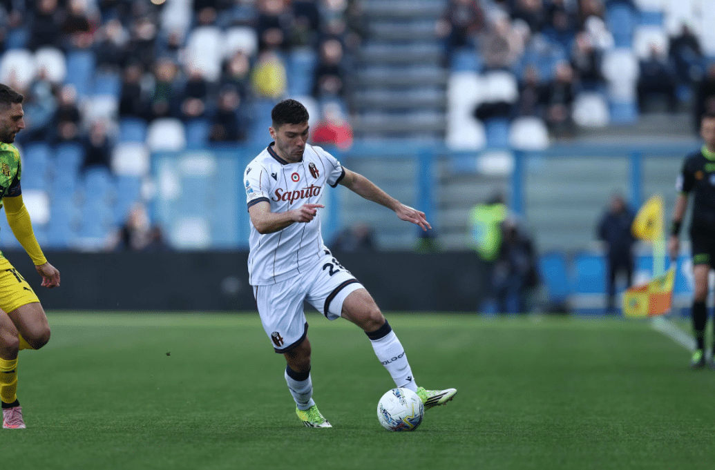 Cambiaghi in Sassuolo-Bologna (© Bologna FC 1909)