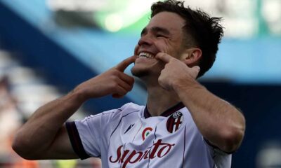 Thijs Dallinga, Sassuolo-Bologna (© Bologna FC 1909) Distanti e contenti