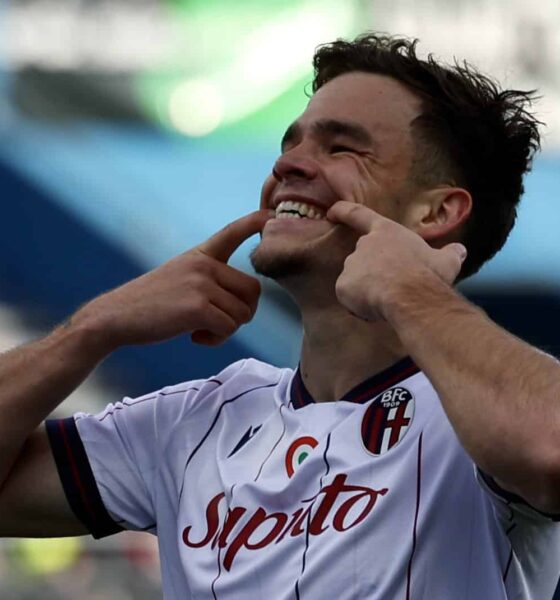 Thijs Dallinga, Sassuolo-Bologna (© Bologna FC 1909) Distanti e contenti