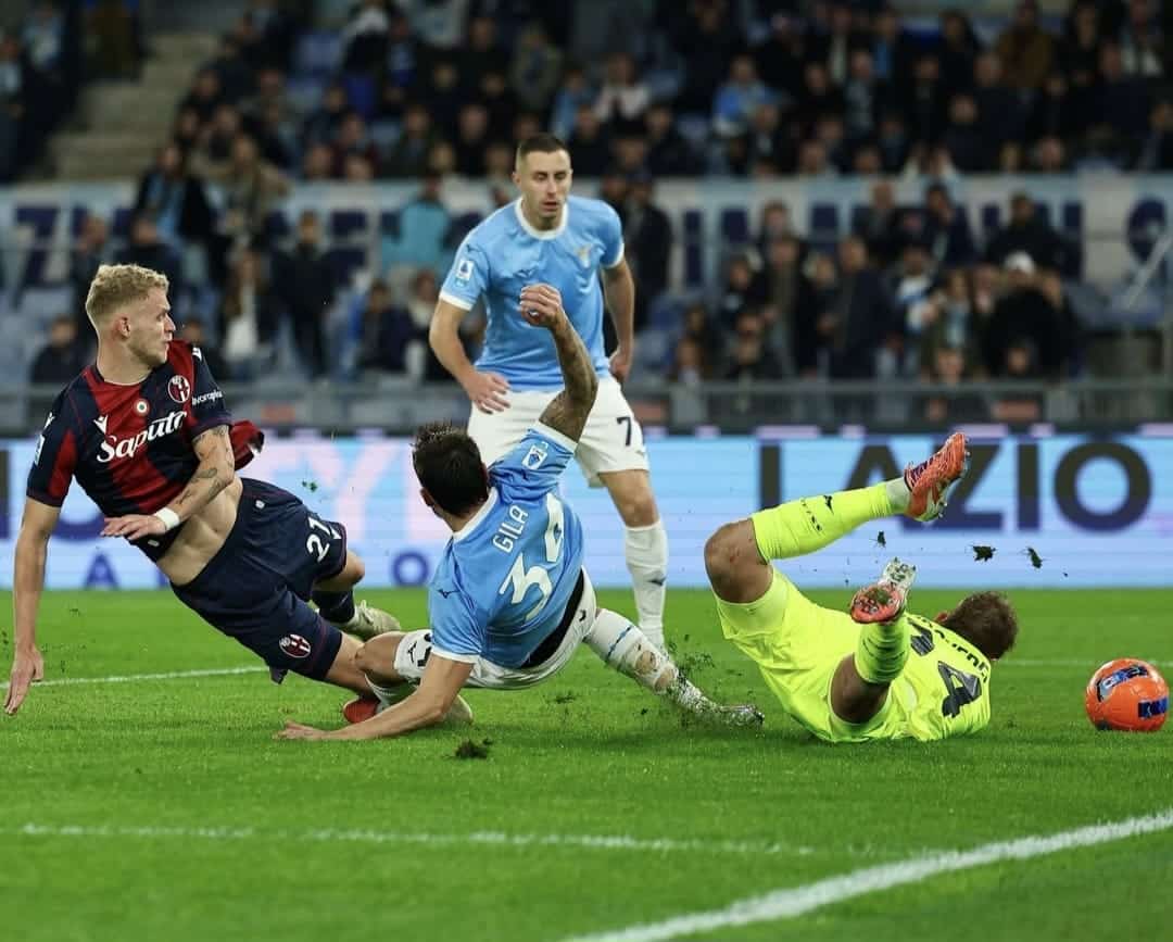 Jens Odgaard Lazio-Bologna 1-1 (©Bologna FC 1909)