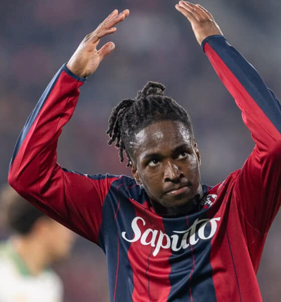 Jonathan Rowe esulta in Bologna-Roma (© Damiano Fiorentini), Calciomercato Bologna
